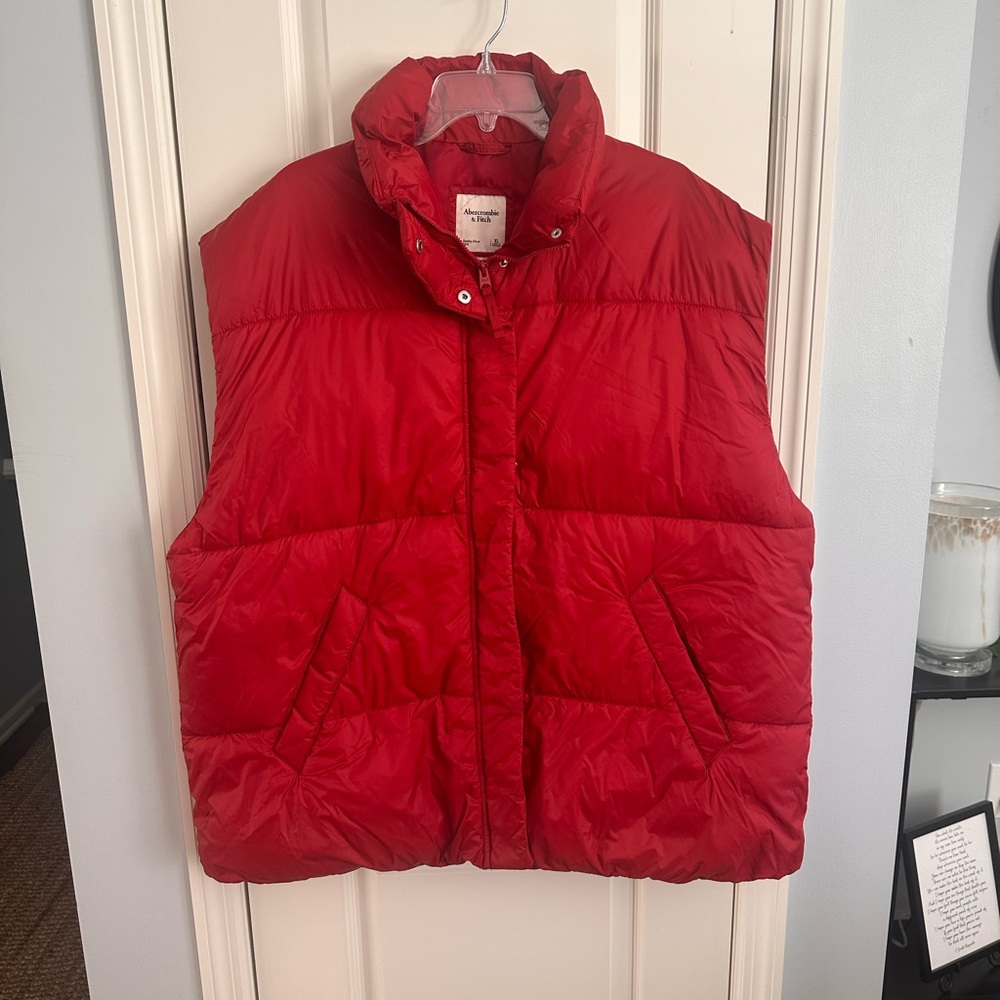 Abercrombie & Fitch Vibrant Red Outerwear